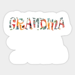 Grandma Bear Gift Idea Sticker